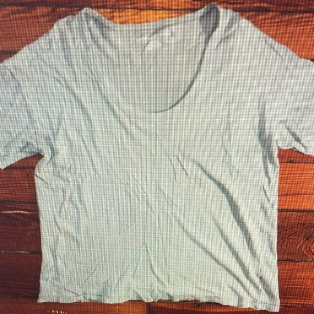 Light Blue Women's Scoop Neck Tee